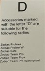 Zodiac Radiokabel Peltor D Team Pro