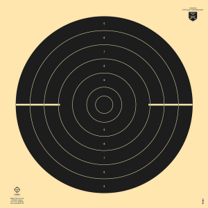 Pistoltavla 25m snabbskjutningstavla