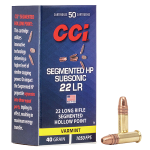 CCI .22 LR Segmented Subsonic HP