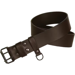 Läderbälte Dubbeldorn 50mm med dangler