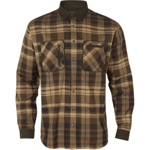 Skjorta Härkila Pajala Beige w/brown