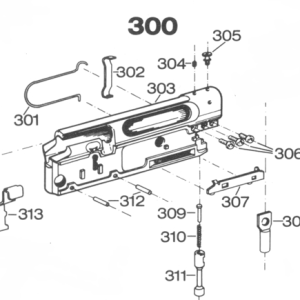 Värmebandsskruv pos.nr 305