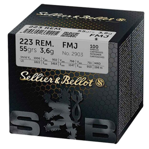 S&B 223 55gr FMJ