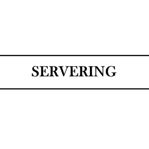 Servering skylt