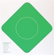 Kvadraten nr 3 grön,  42 x 42 cm