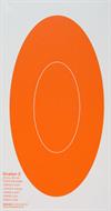 Ovalen nr 2 orange,15,5 x 30 cm