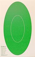 Ovalen nr 3 grön, 23,5 x 47 cm