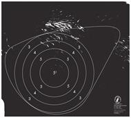 Träffområde älg 50 m vänster, (2017)