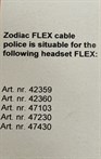 Zodiac Peltorkabel t FLEX ABCDE