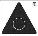 H-J A-Triangel 2 29cm svart, papp