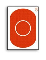 H-J A-Oval 2 26cm röd, papp