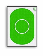 H-J A-Oval 2 26cm grön, papp