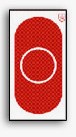 H-J B-Oval 1 29cm röd, papp