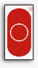 H-J B-Oval 1 29cm röd, papp