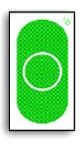 H-J B-Oval 1 29cm grön, papp