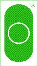 H-J B-Oval 2 44cm grön, papp