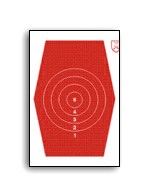 H-J Sexkant 1 32cm hög röd, papp