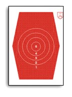 H-J Sexkant 2 46cm hög röd, papp