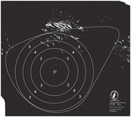 Träffområde 50 m löpande Älg papp (2017)