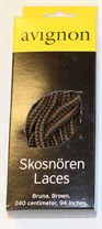 Skosnöre brunt 240 cm